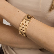 Block Bracelet in 14K Gold, 6.69 inches | Real Genuine Gold | Fine