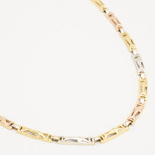Necklace in 14K Gold, white gold and rose gold, 18.31 inches | Solid