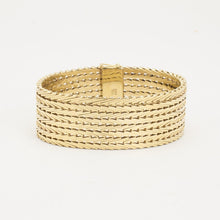 Block Bracelet in 14K Gold, 6.1 inches | Vintage Solid Gold