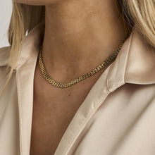 Brick Necklace in 14K Gold, 14.96 inches | Real Genuine Gold | Fine