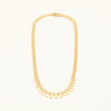 Brick Necklace in 14K Gold, 16.34 inches | Real Genuine Gold