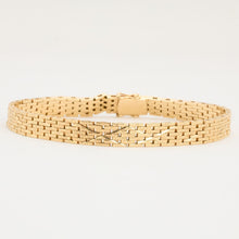 Brick Bracelet in 14K Gold, 7.28 inches | Solid Gold | Premium Real
