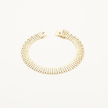 Brick Bracelet in 14K Gold, 7.28 inches | Real Genuine Gold