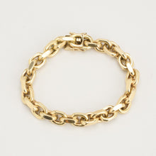 Anchor chain Bracelet in 14K Gold, 7.87 inches | Vintage Solid Gold