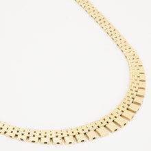 Brick Necklace in 14K Gold, 15.35 inches | Vintage Solid Gold