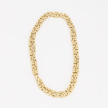 Byzantine chain Necklace in 14K Gold, 30.71 inches | Solid Gold