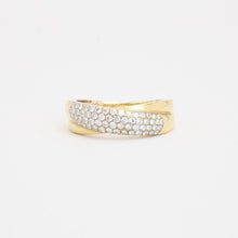 Ring with diamond (0.3 ct) in 18K Gold size 6½ | Solid Gold