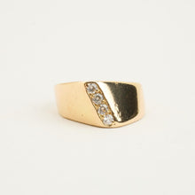 Ring with and Zirconia in 14K Gold size 3¾ | Solid Gold | Fine