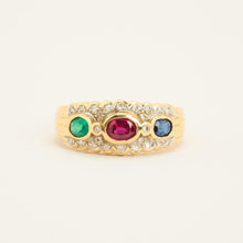 Ring with diamond (0.07 ct) in 18K Gold size 8 | Solid Gold