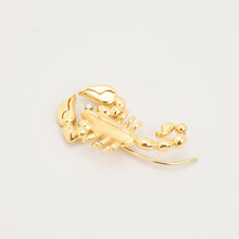 Brooch with diamond (0.02 ct) in 14K Gold, 1.97 inches | Solid Gold