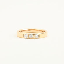 Ring with diamond (0.14 ct) in 14K Gold size 6 - 6½ | Real Genuine