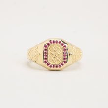 Ring with and ruby in 14K Gold size 10¾ | Solid Gold | Fine Jewelry