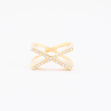 Ring with and Zirconia in 14K Gold size 7¼ - 7¾ | Real Genuine Gold