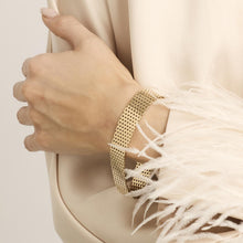 Brick Bracelet in 14K Gold, 7.76 inches | Real Genuine Gold | Quality