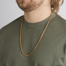 Ankerkette Halskette aus 14 Karat Gold, 27,56 Zoll | Massivgold | Fein