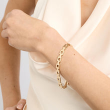Block Bracelet in 14K Gold, 7.24 inches | Solid Gold | Quality Fine