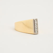 Ring with diamond (0.11 ct) in 14K Gold size 4½ | Real Genuine Gold