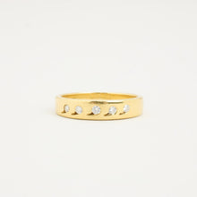 Ring with diamond (0.08 ct) in 18K Gold size 7¼ | Solid Gold