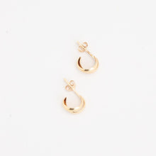 Earrings in 18K Gold, 0.39 inches | Solid Gold | Minimalistic Gold