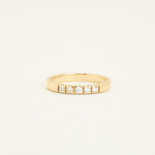 Bague avec diamant (0,16 ct) en or 14 carats, taille 7¼ | Or massif