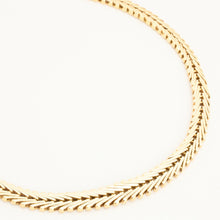Minimalist Herringbone Chain Necklace, 14K Yellow Gold, 15.94” Geneva Choker, Polished Fine Jewelry, Hallmarked Genuine Gold
