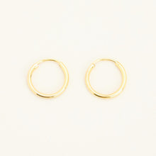 Minimalist 8K Gold Earrings, 0.47-inch Simple Gold Studs, Modern Design, Real Genuine Gold, Everyday Chic Jewelry