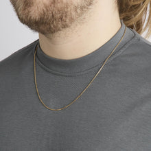 Anchor chain Necklace in 14K Gold, 21.65 inches | Vintage Solid Gold