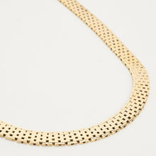 Brick Necklace in 14K Gold, 15.75 inches | Solid Gold | Fine Jewelry