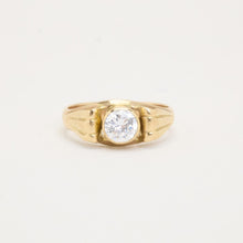 Ring with and Zirconia in 14K Gold size 8½ | Solid Gold | Premium