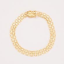 X-link Bracelet in 18K Gold, 7.68 inches | Vintage Solid Gold | Fine