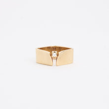 Ring with diamond (0.04 ct) in 14K Gold size 4 | Real Genuine Gold
