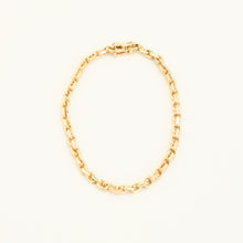 Anchor chain Bracelet in 14K Gold, 7.48 inches | Vintage Solid Gold