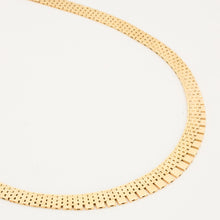 Brick Necklace in 14K Gold, 15.55 inches | Vintage Solid Gold
