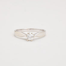 Ring with diamond (0.35 ct) in 14K Gold size 8½ | Real Genuine Gold