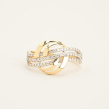 Ring with and Zirconia in 14K Gold size 7¾ | Solid Gold | Premium
