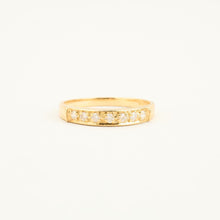 Ring with diamond (0.22 ct) in 14K Gold size 6 | Real Genuine Gold