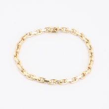 BNH Anchor chain Bracelet in 14K Gold, 7.48 inches | Vintage Solid