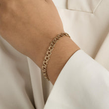 Bismarck Bracelet in 14K Gold, 7.28 inches | Vintage Solid Gold