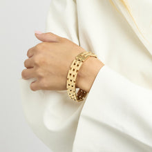 Block Bracelet in 14K Gold, 7.17 inches | Solid Gold | Premium Real