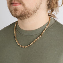 BNH Anchor chain Necklace in 14K Gold, 21.85 inches | Solid Gold