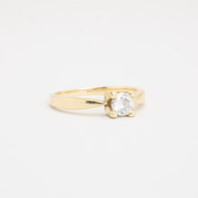 Ring with diamond (0.54 ct) in 14K Gold size 8½ | Real Genuine Gold