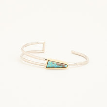 Bangle with and opal in 14K Gold and white gold, 2.32 inches