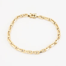 Anchor chain Bracelet in 14K Gold, 7.87 inches | Solid Gold | Premium