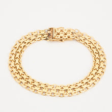 X-link Bracelet in 18K Gold, 7.28 inches | Vintage Solid Gold