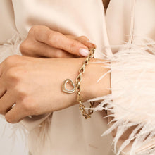 BNH Kædevarer Bracelet with diamond (0.01 ct) in 14K Gold, 7.68 inches