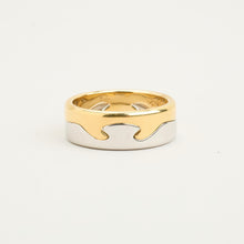 Georg Jensen Ring in 18K Gold and white gold size 7¼ | Real Genuine