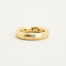 Ring mit Diamant (0,12 ct) in 18K Gold Größe 6 | Massivgold | Fein