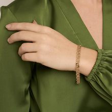 Bismarck Bracelet in 14K Gold, 7.68 inches | Vintage Solid Gold
