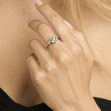 Ring mit Diamant (0,48 ct) in 14K Weißgold Größe 5 | Echt