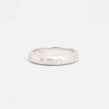 Ring with diamond (0.13 ct) in 18K White gold size 7¼ | Vintage
